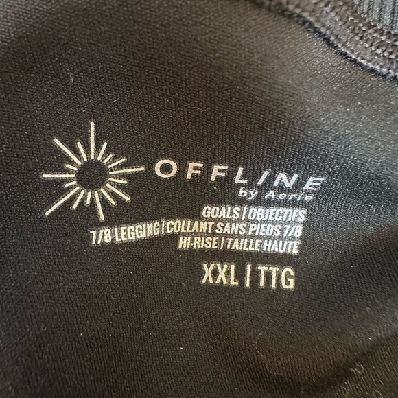 Offline by Aerie Goals High Waisted Ribbed leggings XXL NWT - Picture 3 of 8